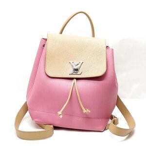 Louis Vuitton Pink and Beige Backpack